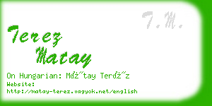 terez matay business card